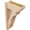 Ekena Millwork 8-in W x 20-in D x 32-in H Balboa Slat Rough Cedar Woodgrain TimberThane Outlooker, Primed Tan OUTUR080X20X32BOA24RCPR - alternate 6